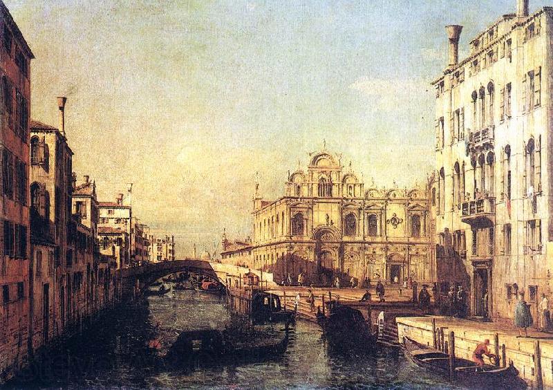 Bernardo Bellotto Scuola of San Marco Spain oil painting art